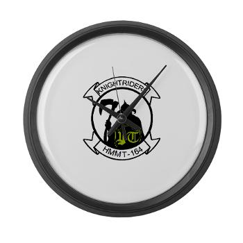 MMHTS164 - M01 - 03 - Marine Med Helicopter Tng Sqdrn 164 - Large Wall Clock